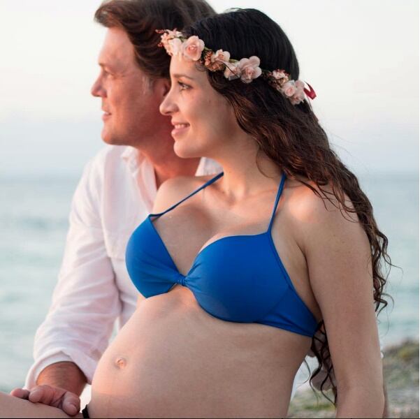 La últimas fotos del embarazo de Rubí Cardozo y René Strickler