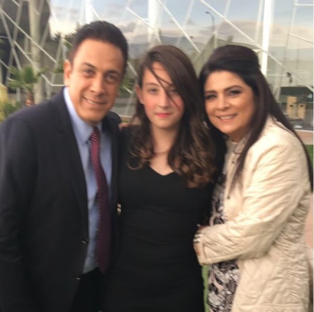 La familia de Victoria Ruffo y Omar Fayad