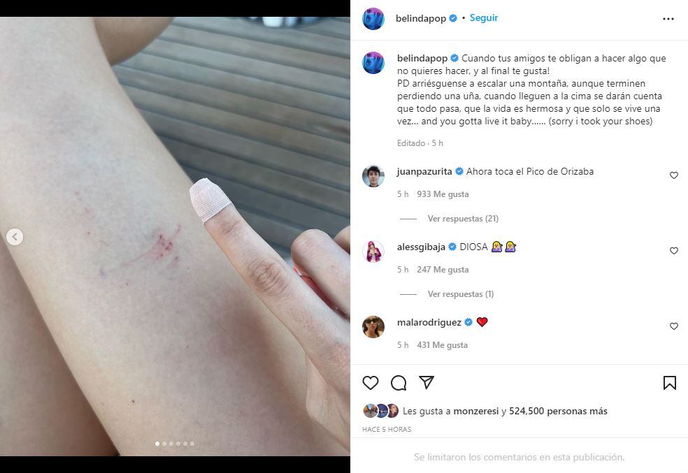 Belinda sufre accidente en viaje con Jared Leto
