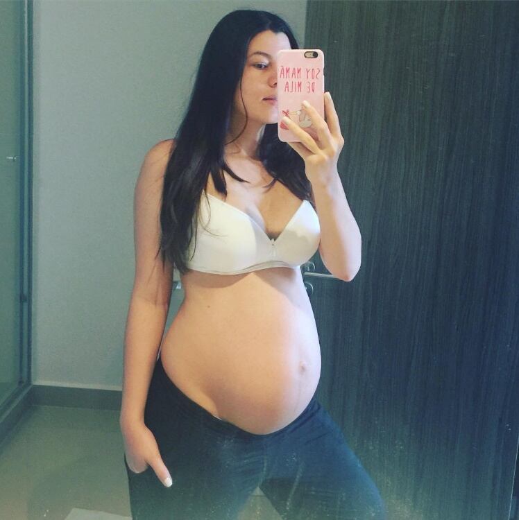 Natália Subtil presume la recta final de su embarazo