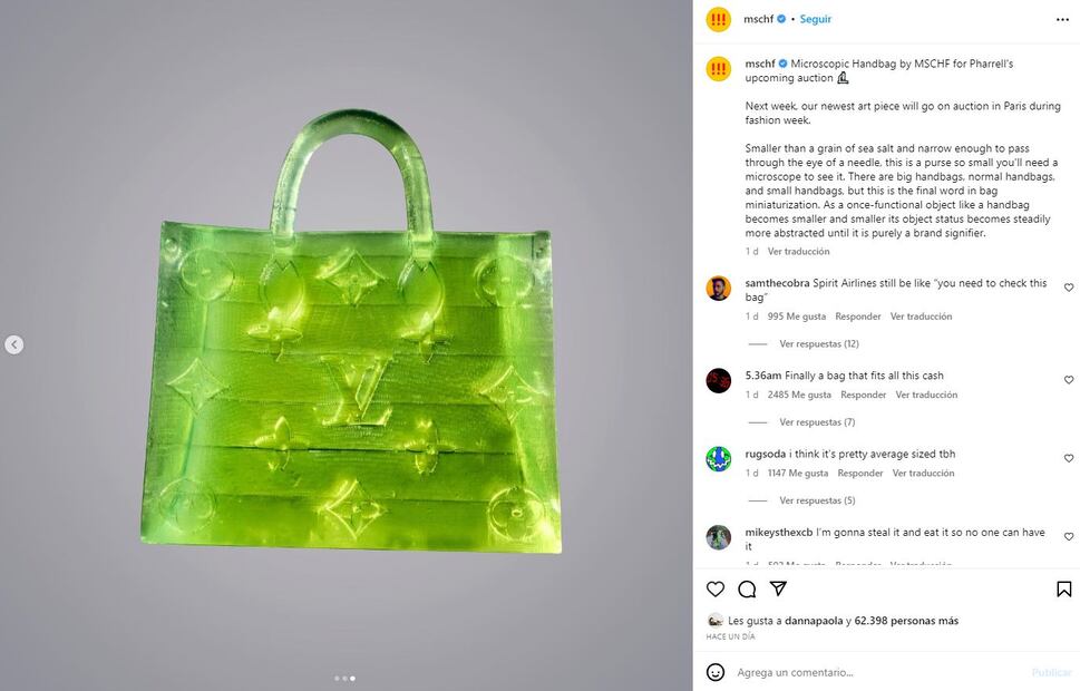 Minibolso Louis Vuitton / Instagram