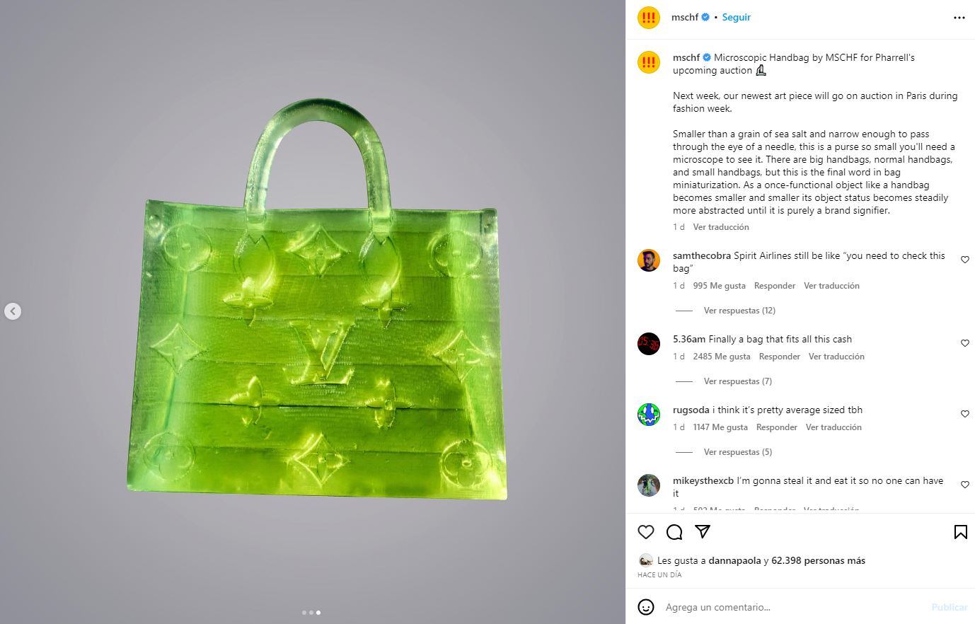 Minibolso Louis Vuitton / Instagram