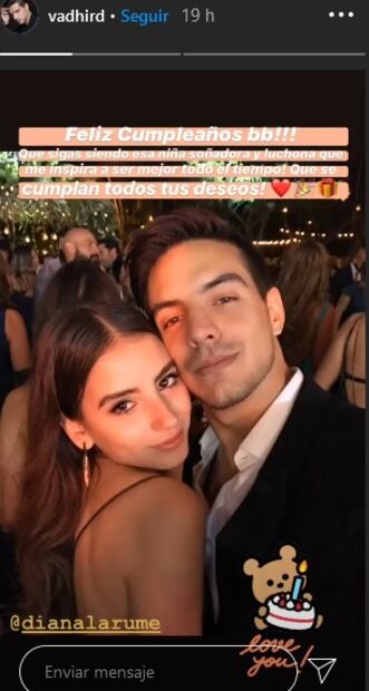 Vadhir Derbez envía amoroso mensaje a su novia por su cumpleaños 19 