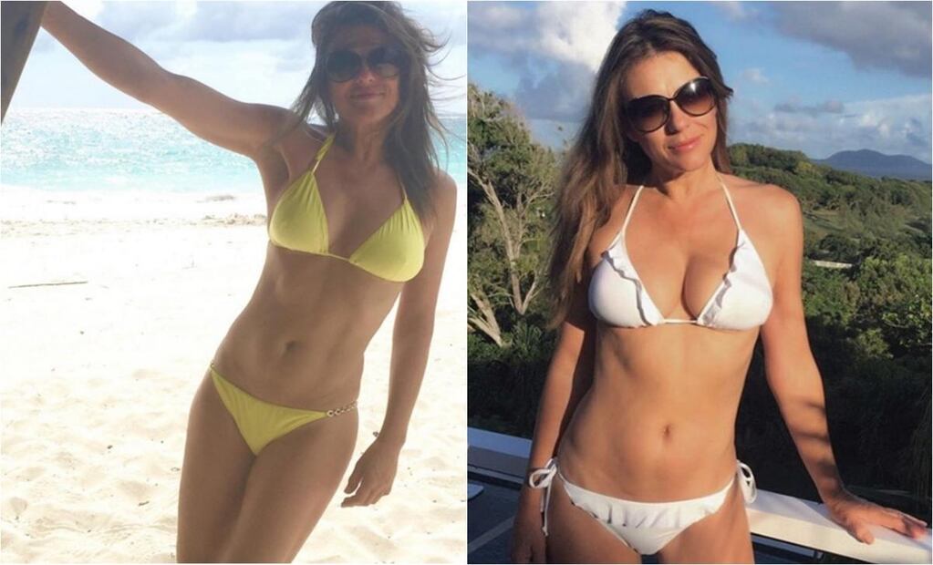 Liz Hurley presume cuerpazo a sus 50 años 