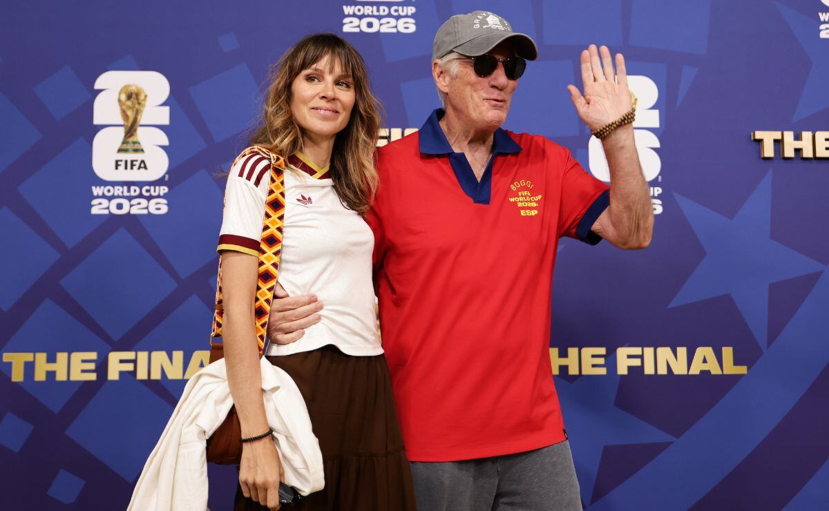 Alejandra Silva y Richard Gere. (Foto: AFP)