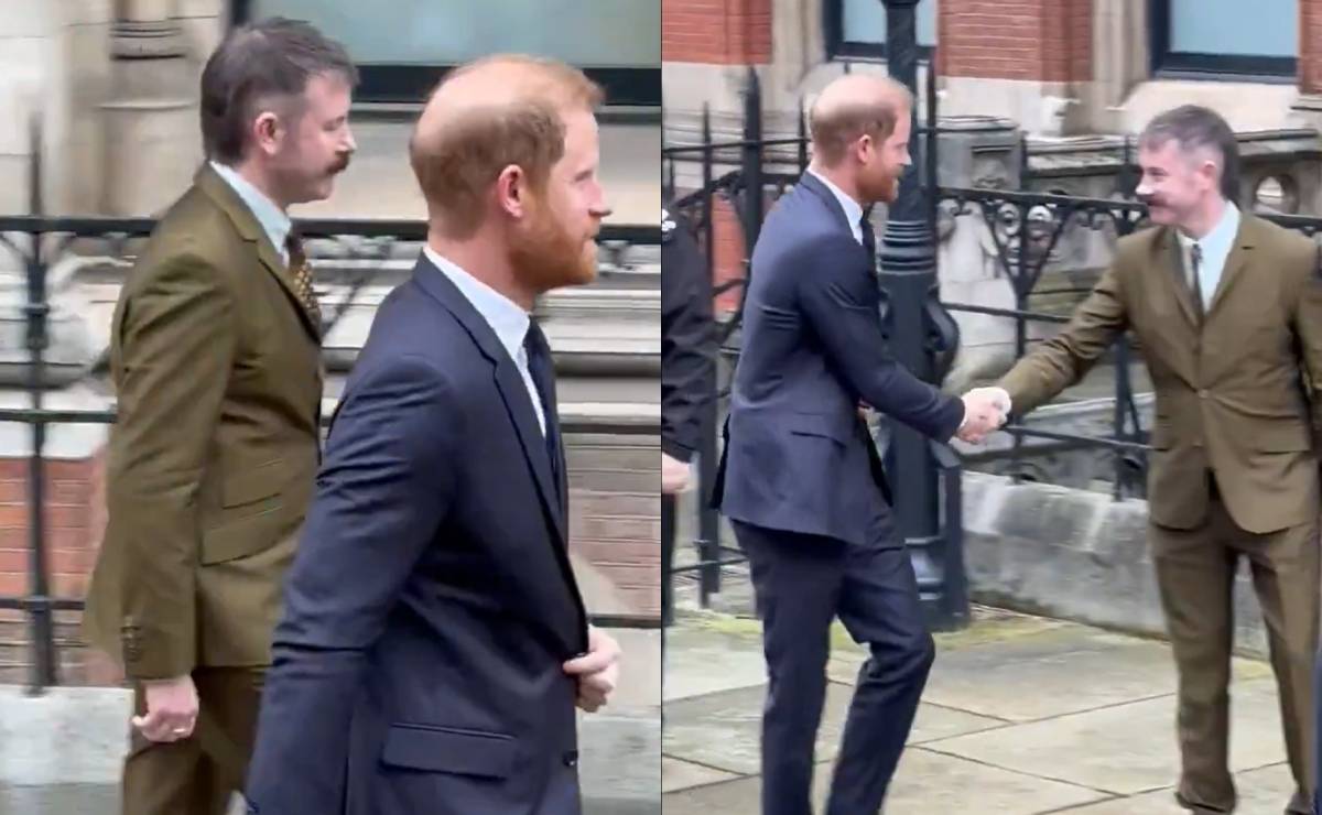 El príncipe Harry durante su reciente visita a Londres / Fotos: X @XOQeenEsther