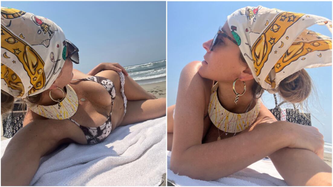 Issabela Camil en la playa/Instagram: @ issabelacamil.