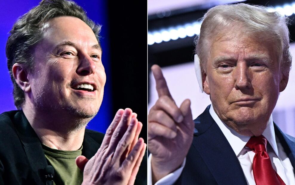 Donald Trump y Elon Musk tuvieron una polémica entrevista / Fotos: AFP
