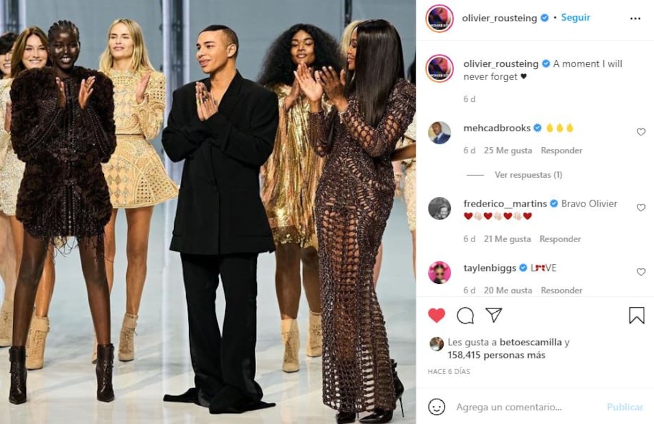 Oliver Rousteing, director creativo de Balmain, sufrió un brutal accidente