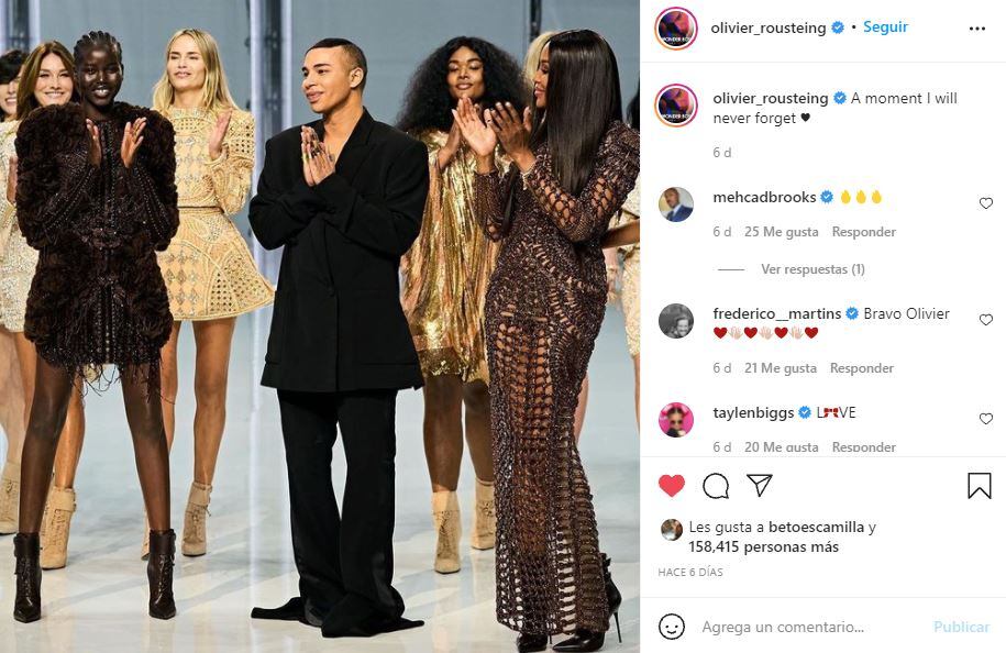 Oliver Rousteing, director creativo de Balmain, sufrió un brutal accidente