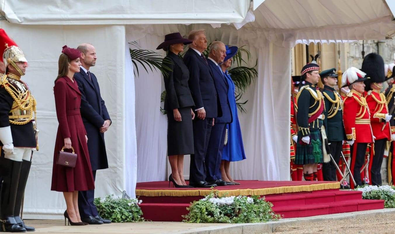 La familia real británica con Melania y Donald Trump / Foto: Royal Family