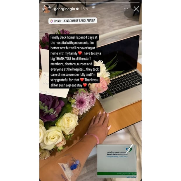 El mensaje de Georgina Rodríguez / Foto: Instagram