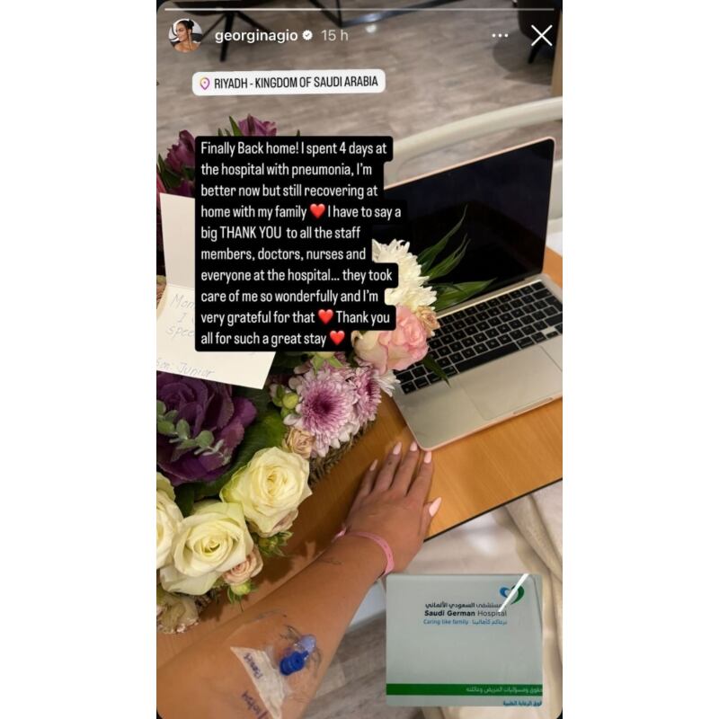 El mensaje de Georgina Rodríguez / Foto: Instagram