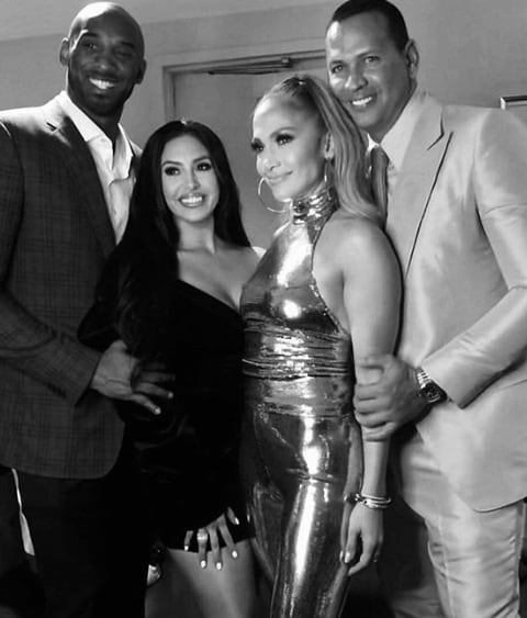 Jennifer Lopez se decora las uñas en honor a Kobe Bryant y a Gigi Bryant 