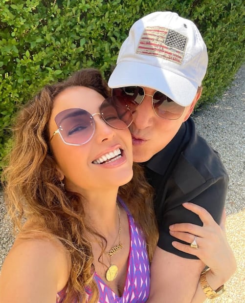 Thalía y Tommy Mottola / Instagram: @tommymottola