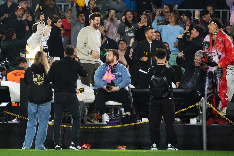 Gerard Piqué, sin Clara Chía, celebra con sus hijos el final de la Kings League