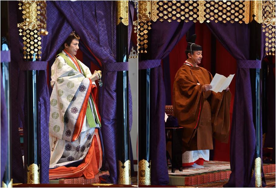 FOTOS: Así fue la ceremonia tradicional japonesa del emperador Naruhito y la emperatriz Masako