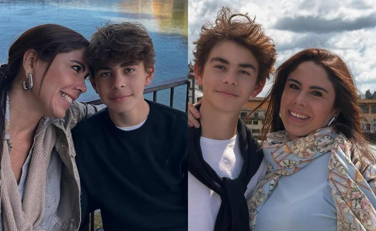Paola Rojas junto a su hijo Leonardo / Foto: Instagram @paolarojas