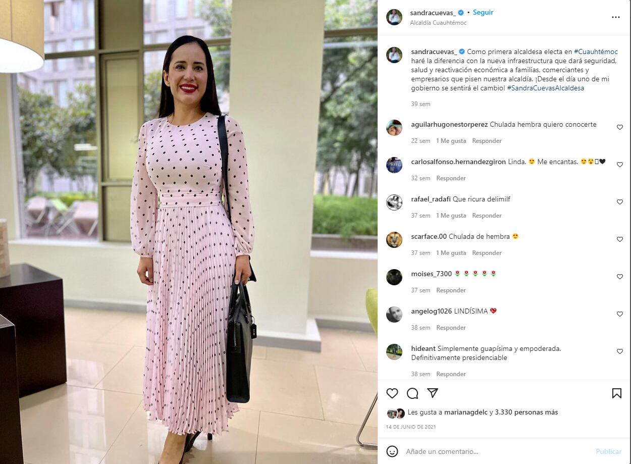 Sandra Cuevas y su gusto por las prendas de alta costura