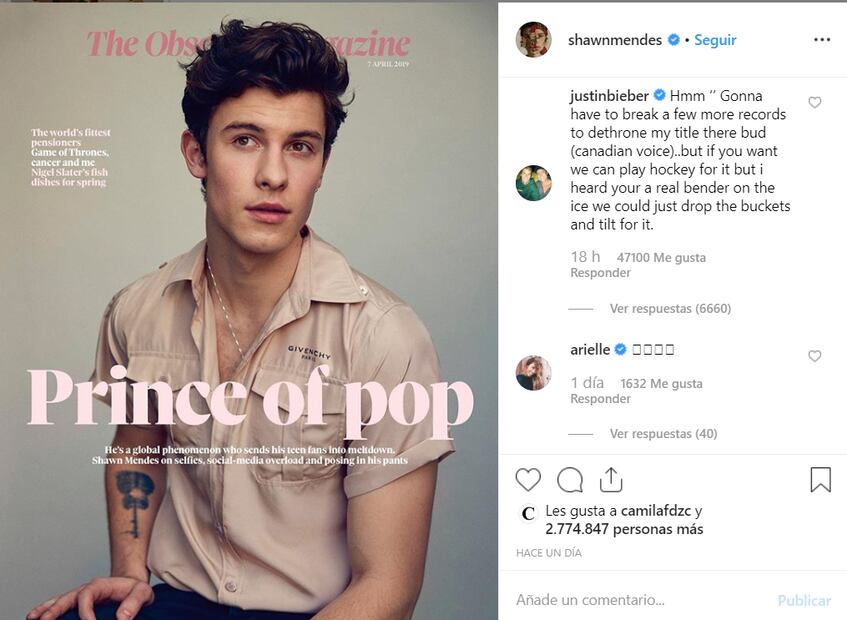 Shawn Mendes es nombrado el nuevo Príncipe del Pop y Justin Bieber estalla