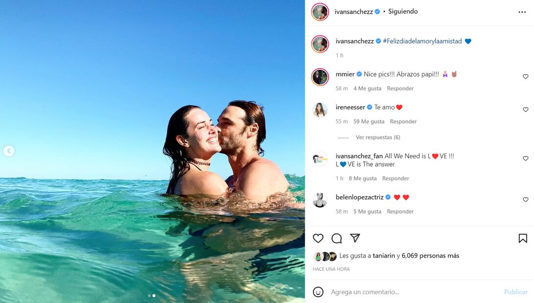 Iván Sánchez e Irene Esser destapan su amor al mundo: "te amo"