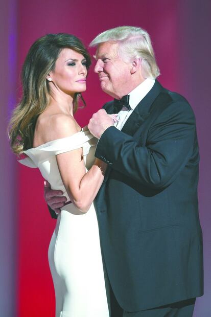 Una estatua de Melania Trump divide a su pueblo natal en Eslovenia