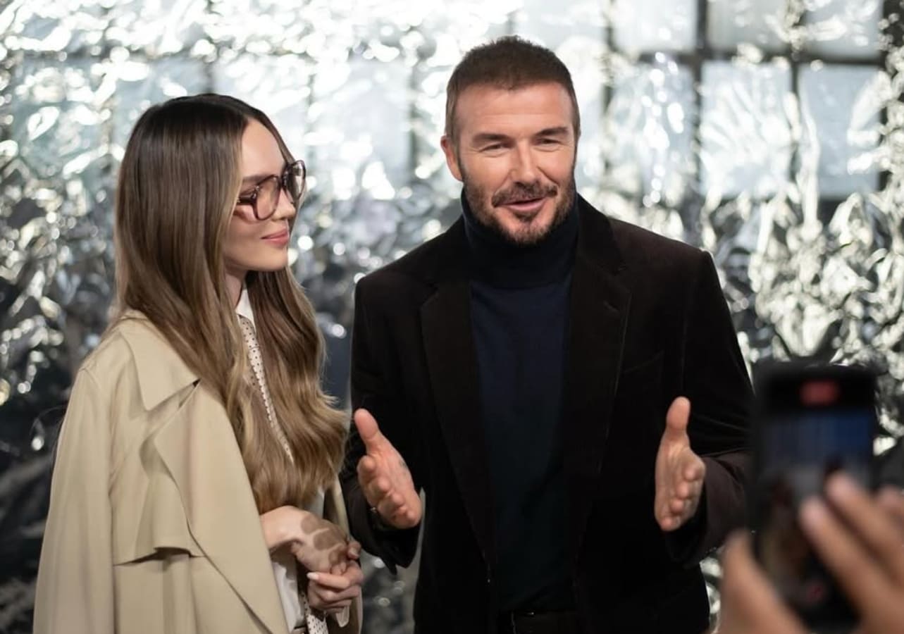 Belinda y David Beckham en Milán / Foto: Instagram @belindapop - @thealexcordova