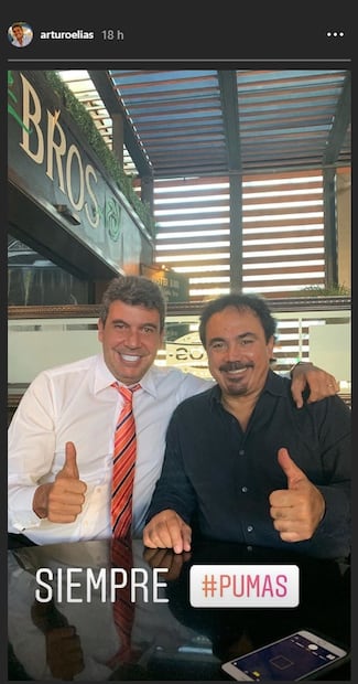 Arturo Elias Ayub comparte foto junto a Hugo Sánchez