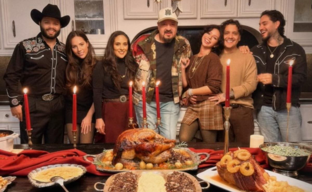 La familia Aguilar reunida para celebrar Thanksgiving / Foto: Instagram @angela_aguilar_