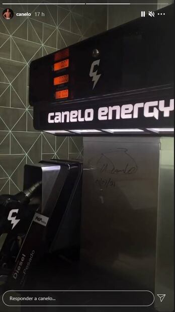 "Canelo" Álvarez: listo para arrancar su negocio de gasolina y lo presume en redes