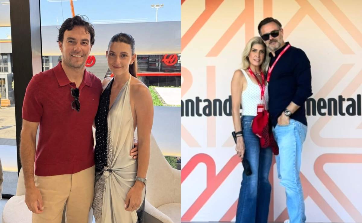 Sergio 'Checo' Pérez, Carola Martínez, Paulina Díaz Ordaz y Nacho Martínez (Fotos: Instagram)