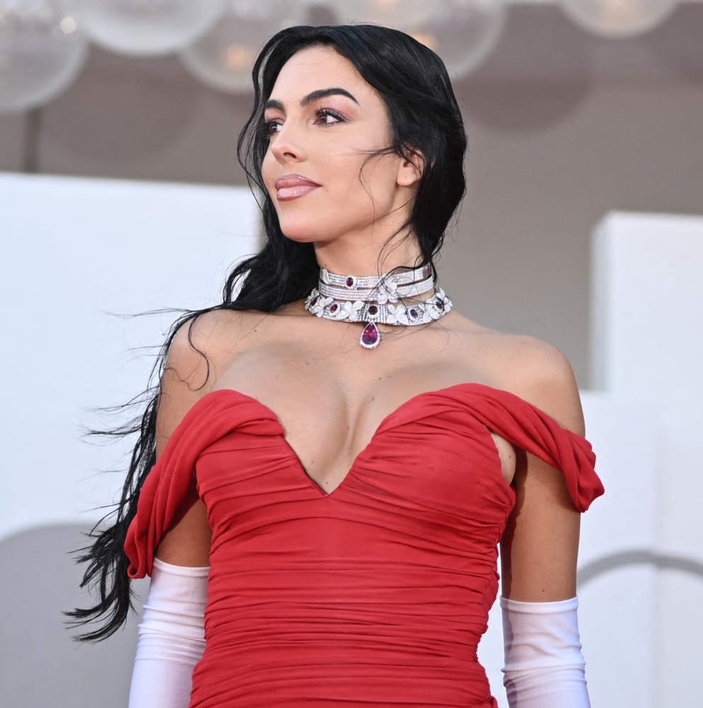 Georgina Rodríguez en el Festival de Venecia 2023 / AFP