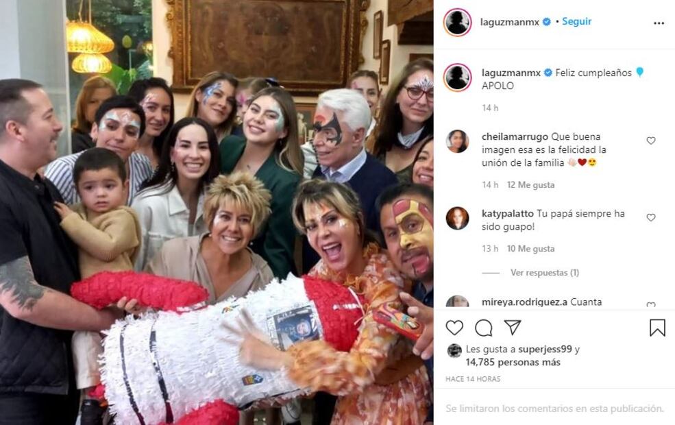 Silvia Pinal, Alejandra y Enrique Guzmán celebran el cumpleaños de Apolo