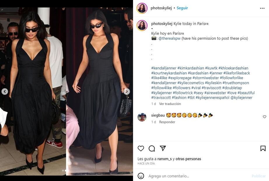 Kylie Jenner captada paseando en París / Instagram