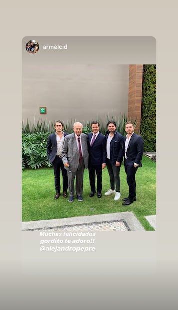 Reaparece Enrique Peña Nieto en felicitación para su hijo Alejandro por su cumpleaños