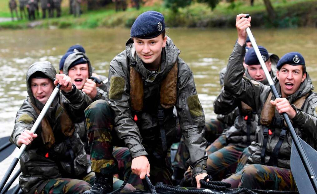 Elisabeth de los belgas en su preparación militar /EFE