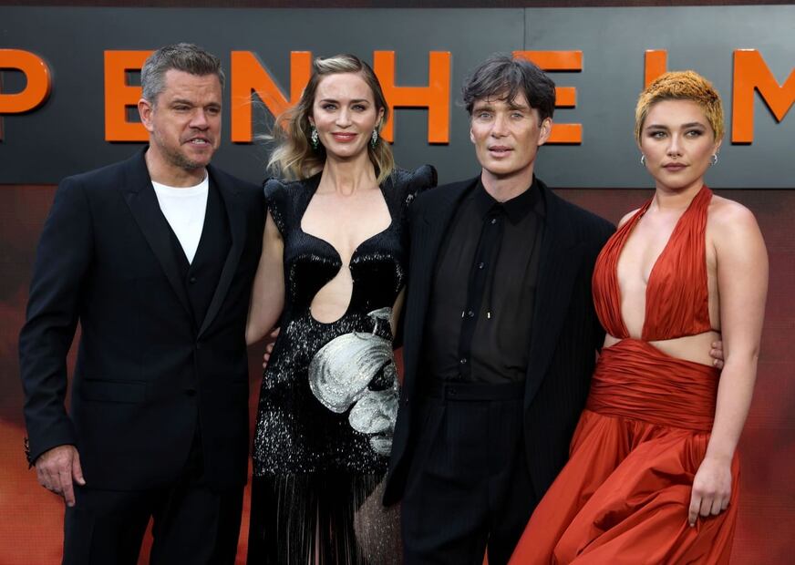 Matt Damon, Emily Blunt, Cillian Murphy y Florence Pugh en el estreno de la película "Oppenheimer" en Londres / EFE