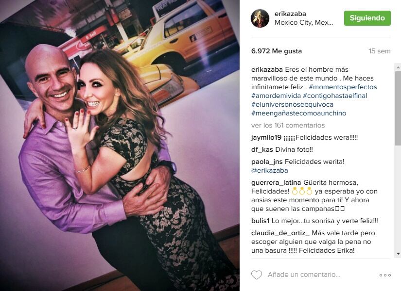 La historia de amor de Erika Zaba y Francisco Oliveros 