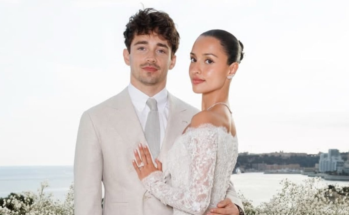 Charles Leclerc y Alexandra Saint Mleux: Las primeras fotos de su elegante boda civil