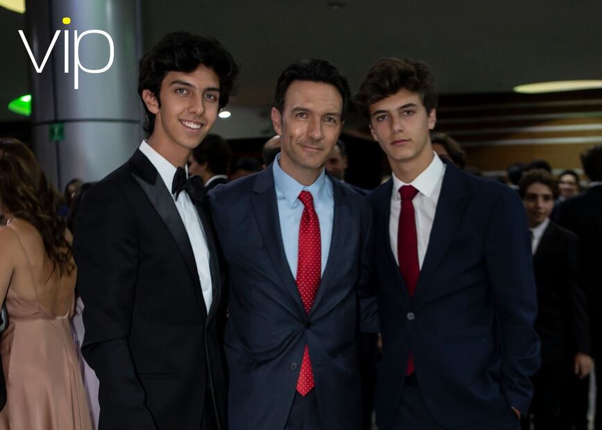 Bruno, Leonardo y Alexis de Lozanne. (Foto: Esteban Torreblanca)