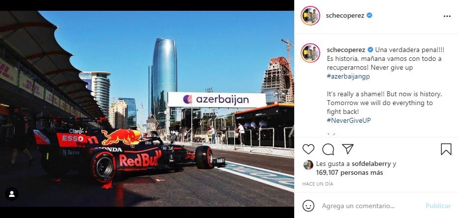 Checo Pérez gana el Gran Premio de Azerbaiyán