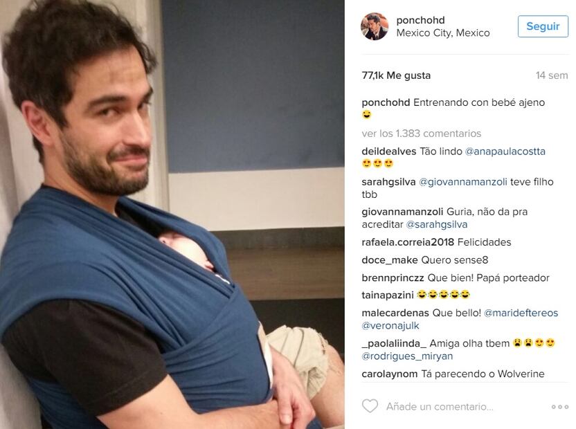 La primera fotografía del bebé de Alfonso Herrera