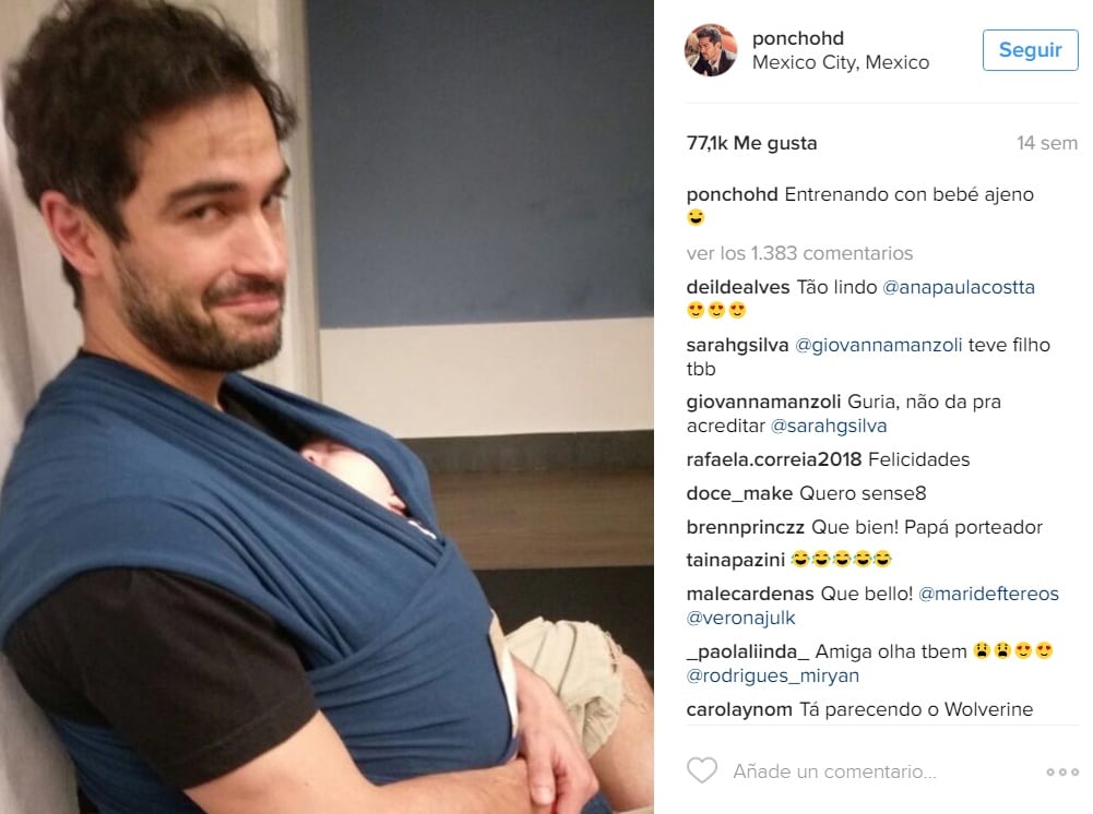 La primera fotografía del bebé de Alfonso Herrera