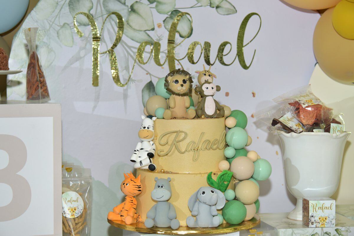 El pastel de 'Baby Rafael'. (Foto: Especial)