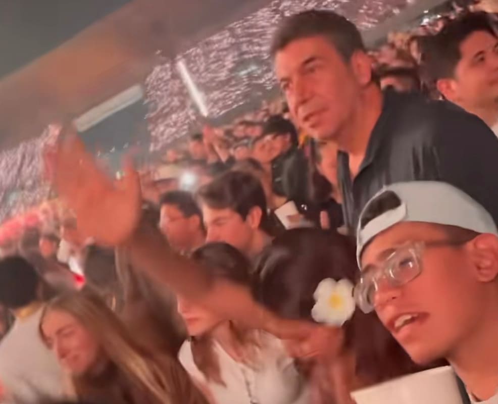Arturo Elías Ayub en concierto de Bad Bunny en CDMX 2025 / Foto: Tiktok