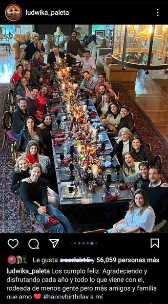Ludwika Paleta festeja su cumpleaños 44 con Emiliano Salinas y sus mejores amigos en elegante fiesta