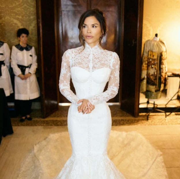 Lauren Sánchez en su vestido de novia / Foto: Instagram