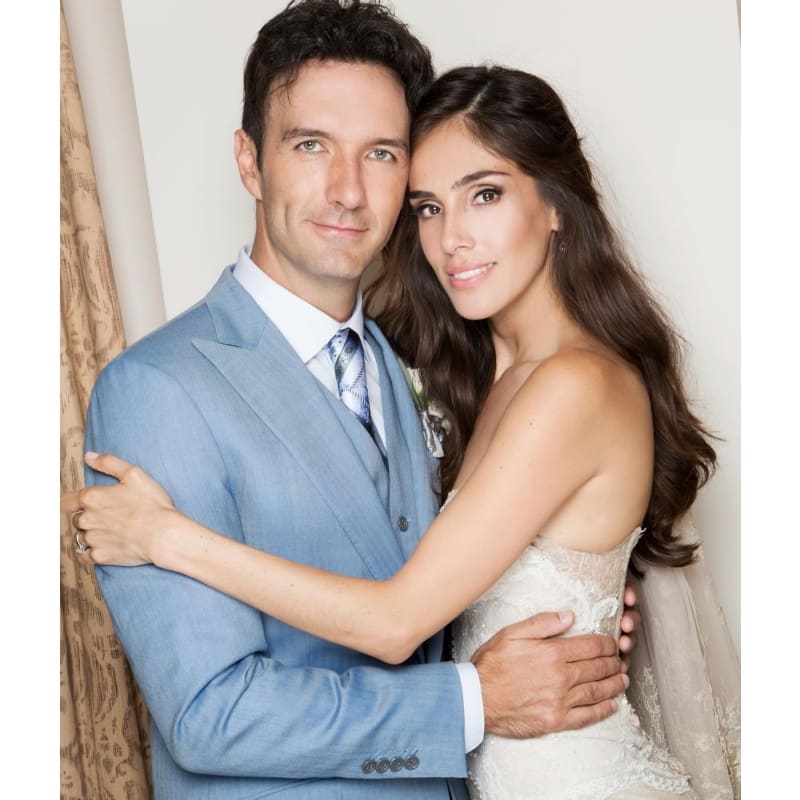 Sandra Echeverría y Leonardo de Lozanne en su boda / Foto: Instagram
