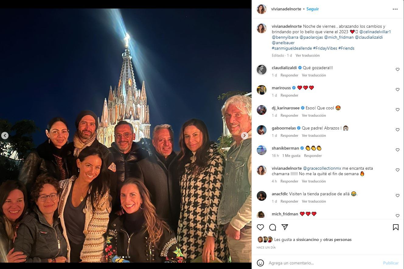 Paola Rojas cobijada con el cariño de sus amigos y de Marcelo Imposti, su novio