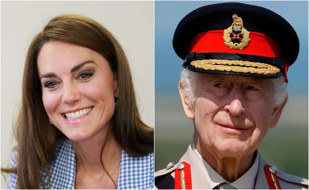 Kate Middleton y el rey Carlos III / Foto: AFP - EFE